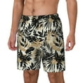 thumbnail image 2 of Xecao Black Palm Leaves for Men's Swimming Trunks Swim Trunks Quick Dry Swim Shorts with Mesh Lining Funny Swimwear Bathing Suits, 2 of 9