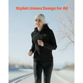 thumbnail image 5 of VEVOR Heated Jacket Hoodie for Men Women, Heated Sweatshirt Unisex Full-Zip with 7.4V 16000mAh Power Bank Pack, 5 Heating Zones, 3 Temp Levels, 4-8H Warmth, for Winter Outdoor Camping, Black, 5 of 9