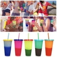 thumbnail image 6 of ALOHASTARTTG 24 oz Color Changing Plastic Cup with Lid and Straw (Set of 5), 6 of 6
