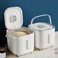 thumbnail image 1 of fastboy Rice Storage Bin Storage Bucket Grain Bucket with Handle for Grain Nuts Rice, 1 of 9