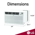 thumbnail image 2 of LG 9,800 BTU 115V Through-the-Wall Air Conditioner with Remote Control, LT1016CER, 2 of 14