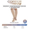thumbnail image 4 of Copper Fit® Hydro Soft Compression Socks Infused with Shea Butter, Coconut Oil, Aloe Vera, & Vitamin E, Beige, L/XL, 4 of 8
