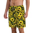 thumbnail image 2 of Logiee Sunflowers In Vintage Print Mens Swim Trunks Quick Dry Board Shorts,Breathable Hawaii Beach Shorts Swimwear Bathing Suits-XX-Large, 2 of 6