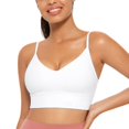 thumbnail image 1 of Top deportivo CRZ YOGA Butterluxe escote en V largo blanco talla pequeña, 1 of 4