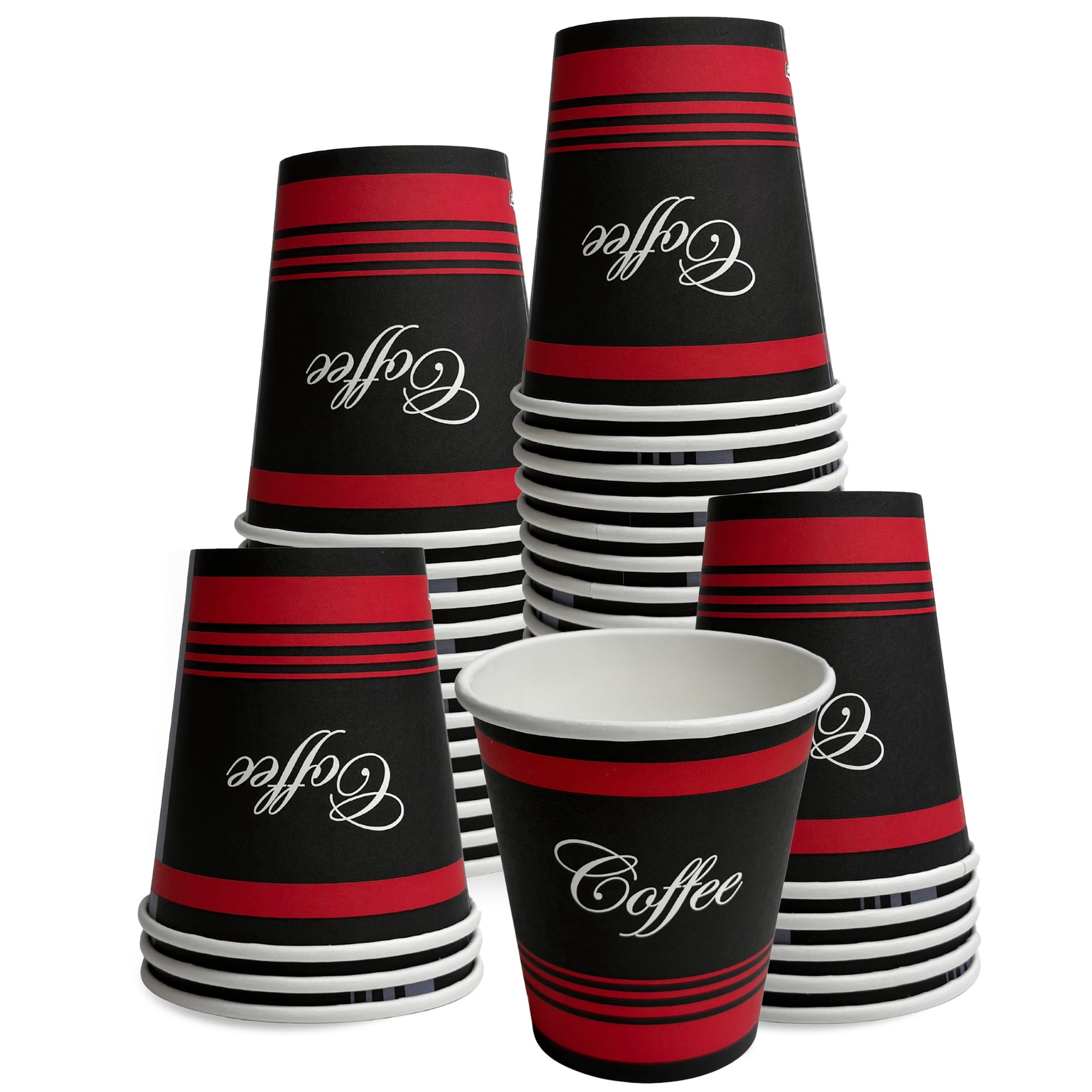 [300 Pack] 12oz Classic Durable Disposable Paper Coffee Hot Cups For Hot/Cold Drink Coffee Tea Cocoa Travel Office Home Cider Hot Chocolate To go by EcoQuality (12 ounce)