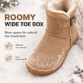 thumbnail image 2 of OYPGUE Hike Women Men Winter Barefoot Boots, Wide Toe Box Warm Fleece Boots, 2 of 8