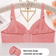 thumbnail image 3 of Amidoa Cotton Bras for Women No Underwire High Support Red Embroidered Bra Bralettes for Women 40/90, 3 of 5