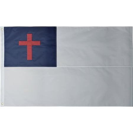 G128 – 3x5 feet, Christian Flag | Embroidered 210D – Indoor/Outdoor