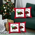 thumbnail image 2 of Set of 4 Christmas Buffalo Check Pick Up Truck Throw Pillows, 2 of 3
