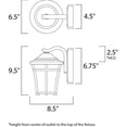 thumbnail image 2 of 3802 Balboa 9" 1-Light Wall Sconce, 2 of 2