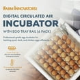 thumbnail image 2 of Farm Innovators Digital Incubator w/ Auto Egg Turner & Egg Tray (6 Pack), 2 of 9
