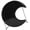black, variant on Vjnyvs Women's White Crescent Moon PU Crossbody Shoulder Bag Chain Sling Handbag Purse