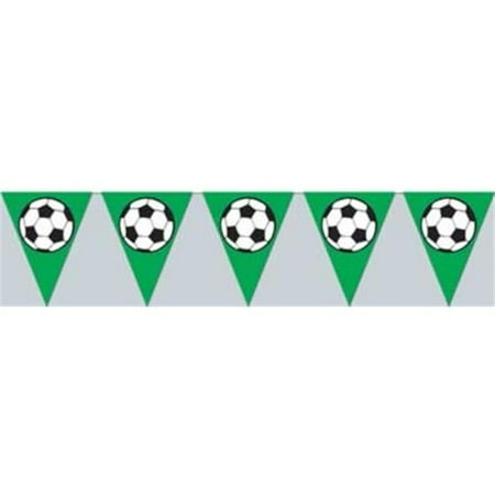 Soccer Ball Pennant Banner- Pack of 12