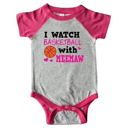 

Inktastic I Watch Basketball with Meemaw Gift Baby Girl Bodysuit