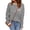 ApStripedGrey, variant on Sweaters for Women Striped Knit Pullover Top Crew Neck Long Sleeve Casual Shirt with Chest Pocket