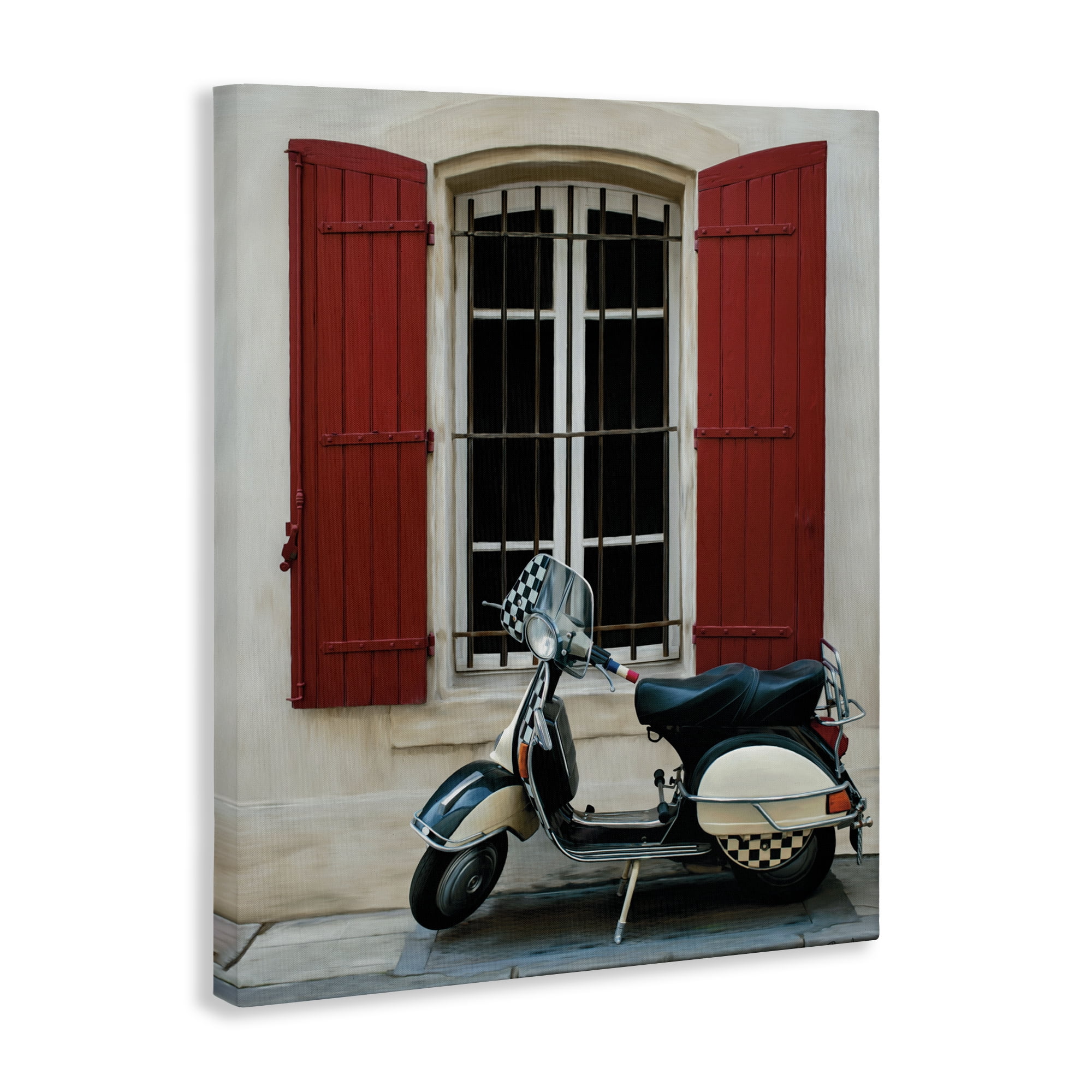 Stupell Industries Two Wheel Dream Canvas Wall Art, design by Renel Peters