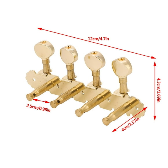 Tuning Pegs, Nicely Plated Mandolin Tuners Button, Not Easy To Damage Fine Workmanship For Repair Master Instrument Lovers Mandolin Guitar
