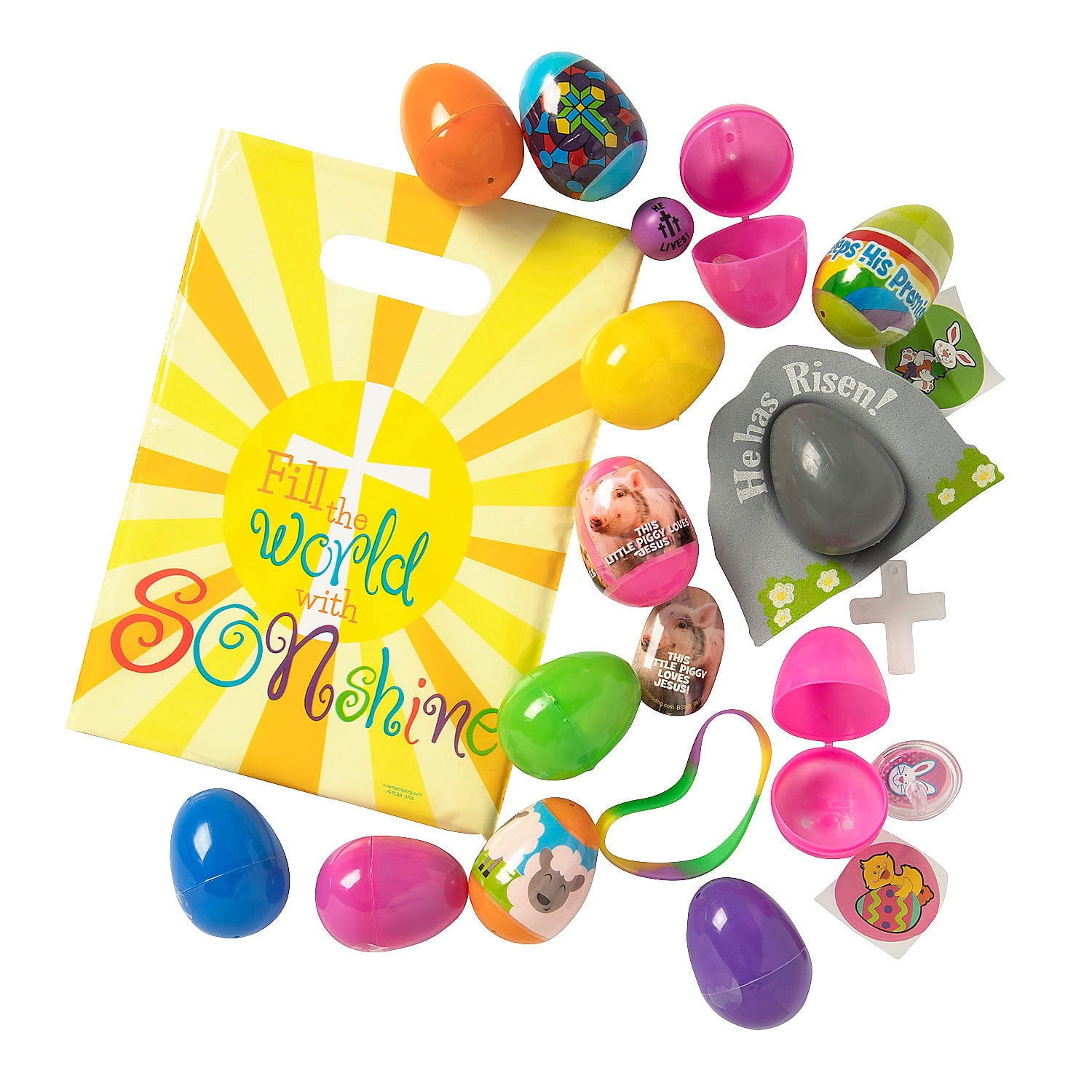 Bulk Value Religious Easter Egg Hunt for 200, Party Supplies, Easter, 2208 Pieces