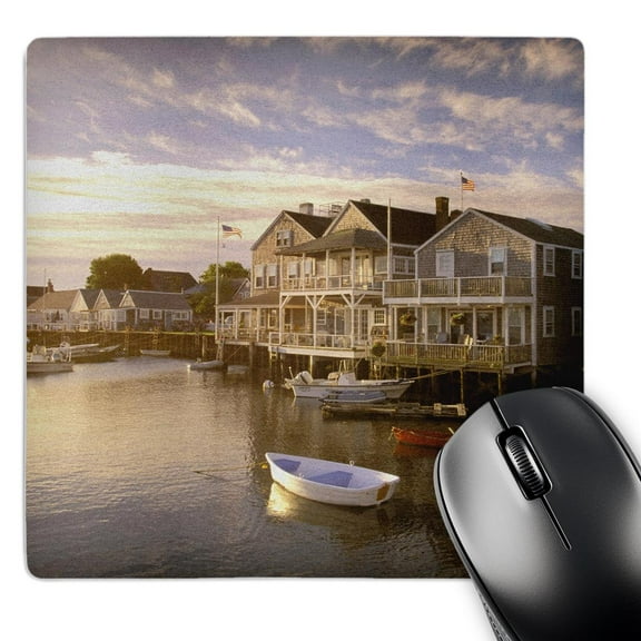 3dRose, Massachusetts, Nantucket Island, Old North Wharf - US22 WBI0117 - Walter Bibikow, MousePad