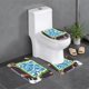 thumbnail image 1 of Bosque Mágico Súper Feliz Juego de 3 alfombras de baño de coral fleece: tapete de baño + alfombra de inodoro en forma de U + funda de tapa de inodoro en forma de O, 1 of 6