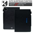 thumbnail image 3 of SaniMore for iPad Pro 11 2022/2021/2020/2018,iPad Air 5th/4th Generation/iPad 10.9" 2020 Wallet Case, Card Slots & Pen Holder [Auto Sleep] PU Leather Kickstand Shockproof Full Protective Cover, Black, 3 of 10