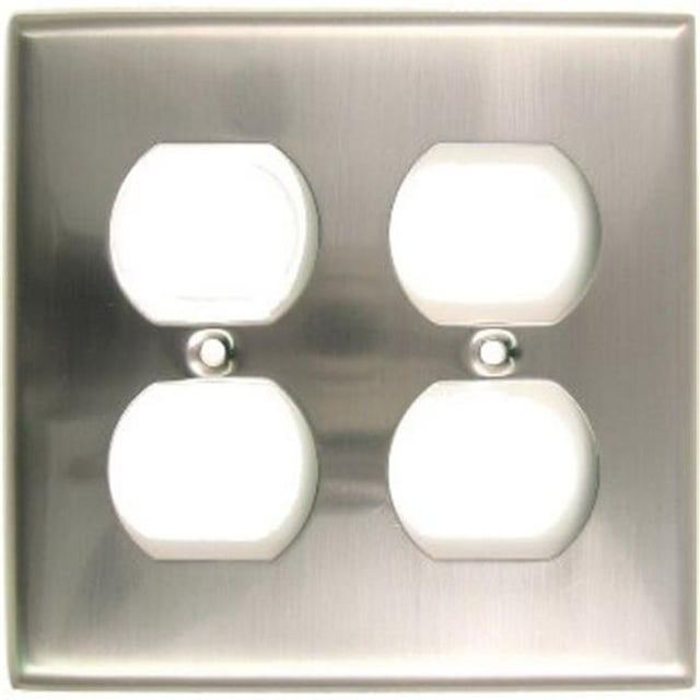 Rusticware 786SN Plaque d'Interrupteur à Double Réceptacle en Nickel Satiné