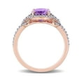 thumbnail image 4 of Everly Women's Amethyst 14k Rose Gold Ring, 4 of 7