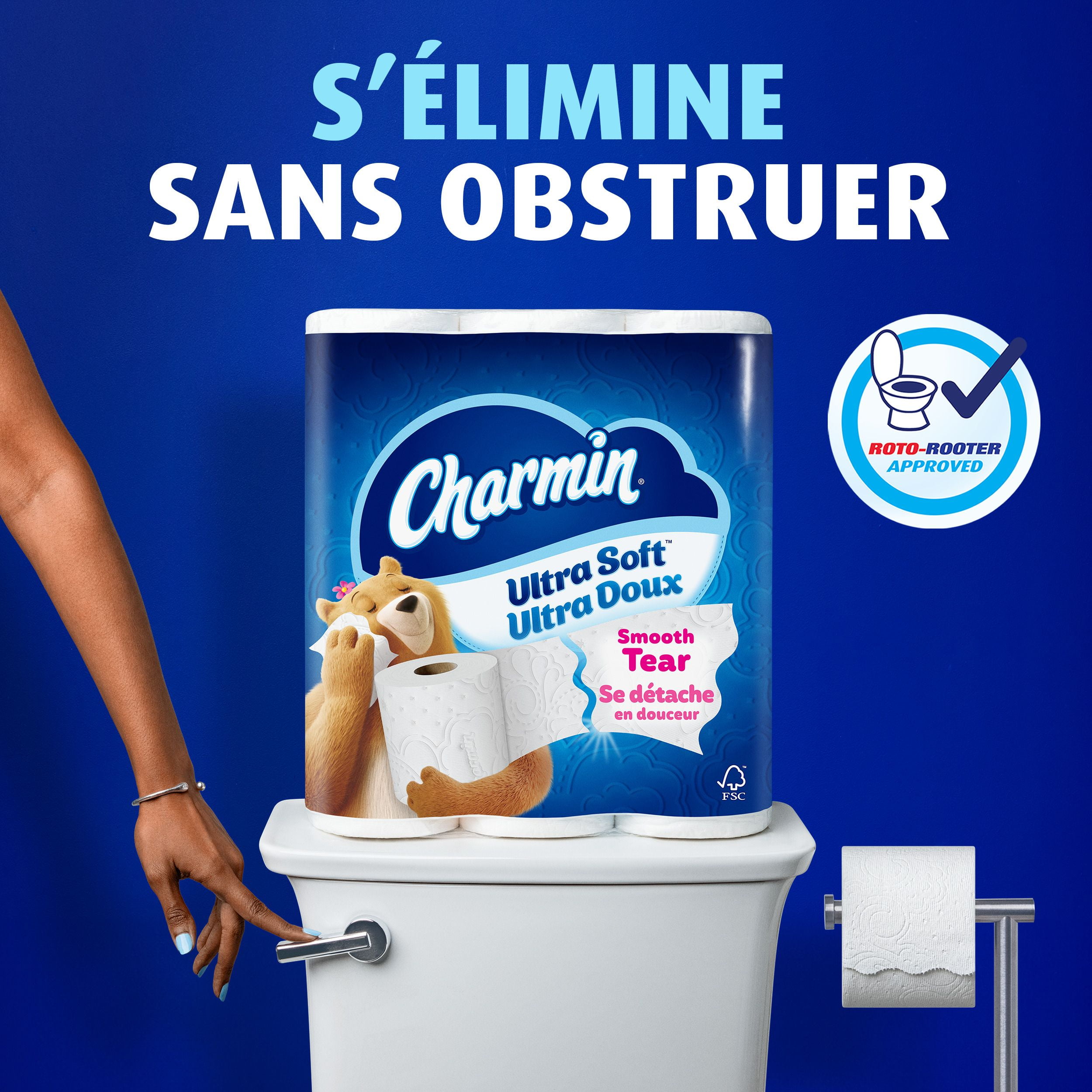 Charmin Toilet Paper Ultra Soft, 30 Triple Rolls = 90 Regular Rolls, 2-ply Bath Tissue, 30 Count