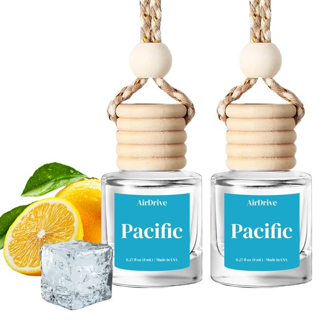 Ambientador para auto AirDrive Cool Ice & Citrus Pacific, paquete de 2