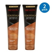 (2 Pack) Revlon ColorSilk Gorgeous Brunette ColorStay Moisturizing Shampoo, 8.45 fl oz