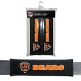 thumbnail image 1 of Cojines de cinturón de seguridad NFL de los Chicago Bears Fremont Die, 10" x 2.5" (Paquete de 2), negro/colores del equipo, 1 of 1