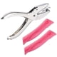 thumbnail image 3 of 3-PACK Handheld Hole Punch, Metal Single Hole Punch with Soft Grip, Circle Star Heart Shaped Hole Punch, 3 of 4