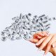 thumbnail image 1 of 1 bolsa de 100 accesorios para uñas con forma plana, accesorios para uñas Aurora Glass Drill, 1 of 5