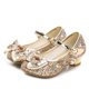 thumbnail image 1 of Zapatos de cuero de mariposa de princesa para niños, zapatos de tacón alto con lazo de diamante para niñas, zapatos de baile con purpurina, zapatos de baile de fiesta para chicas a la moda 31 Gao Jinjia LED, 1 of 2