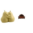 thumbnail image 1 of Soporte Para Libros Con Forma De Pera Abrazada, Sujetalibros De Cerámica, Modelo De Silla En Miniatura, Fina Artesanía, Adorno Para Estantería, Micro Paisaje, Regalo, 1 of 8