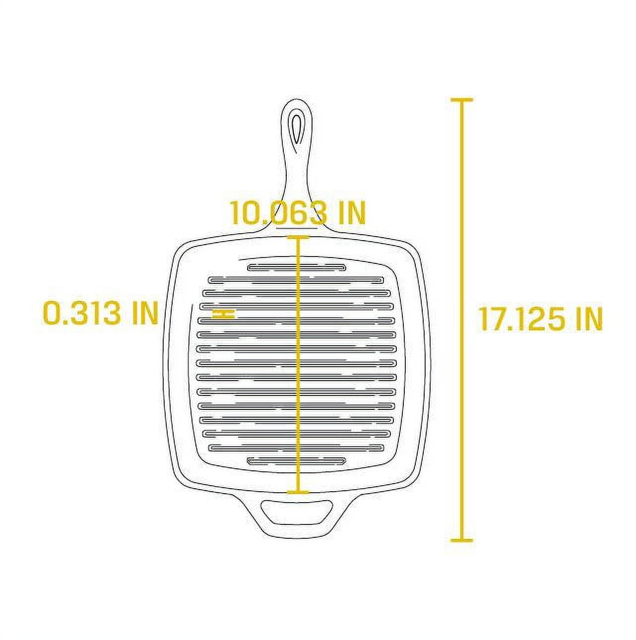 Lodge Cast Iron 10.5" Seasoned Square Grill Pan