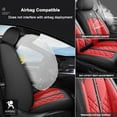 thumbnail image 5 of for Jaguar Xj 2013 Car Seat Cover, Black and Red Car Seat Covers, Faux Leather 360° Full Wrapped Set Anti-Slip Backing Beautify Car Interior, Protect Car Seats, 5 of 9