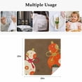 thumbnail image 5 of Brown Gourd Cloth Napkins, Floral Modern Art Red Beige Washable and Reusable Dinner Napkins Set of 2, Table Napkin for Kitchen Party Birthday Wedding Hotel Housewarming 20"x20", 5 of 9
