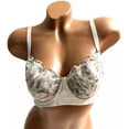 thumbnail image 3 of Victoria's Secret Dream Angels Push-up without padding Bra Bling Embroidered Gray Lace, 34DD NWT, 3 of 6