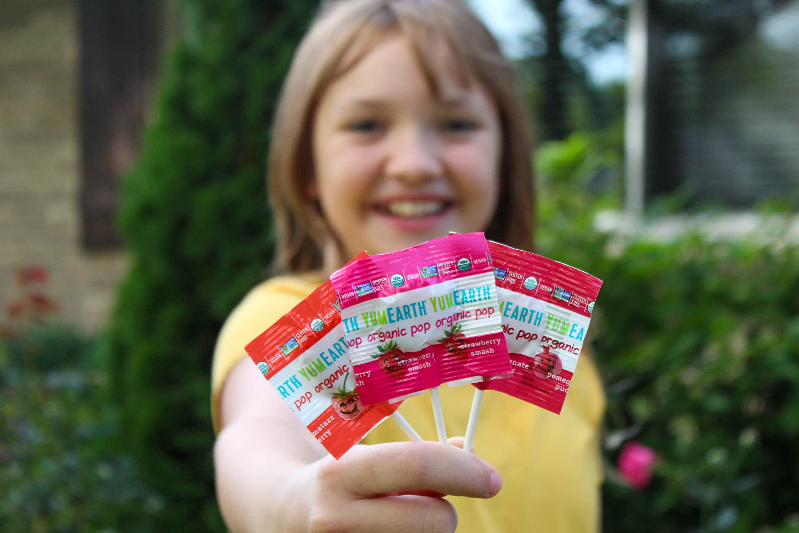 YumEarth Organic Fruit Pops Lollipops Assorted Flavors 4.2 oz 20 Count