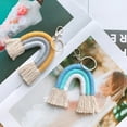 thumbnail image 4 of ZPAQI Women Tassel Macrame Keyrings Weaving Rainbow Keychain All-match for Teenagers, 4 of 21