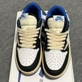 thumbnail image 2 of Men's Air Jordan 1 Low Travis Scott x Fragment Design - Black/Blue/Cream, 2 of 5