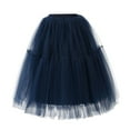 thumbnail image 3 of Riforla Women Tutu Skirt Knee Skirt Petticoat Skirts Rockabilly Tutu Skirt Skirts for Women Trendy Navy One Size, 3 of 3