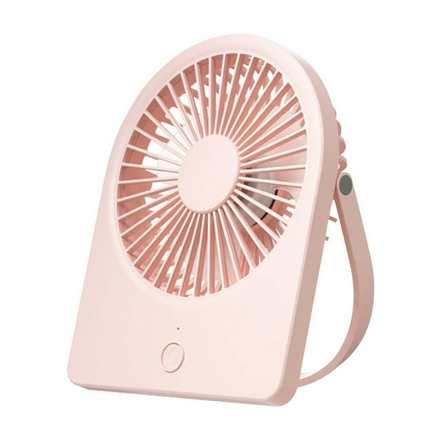 Mini ventilador USB de escritorio | Ventilador pequeño silencioso portátil para oficina y hogar | Ventilador de mesa montado en pared con 3 velocidades | Recargable tipo C | Ligero 170x135x35.5mm