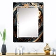 thumbnail image 1 of Designart "Hypnotic Abstract Spiral in Gold and Green II" Abstract Spirals Oversized Wall Mirror - Modern Abstract Entryway Big Wall Mirror - Multiple Color Options, 1 of 6
