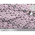 thumbnail image 2 of Soimoi Pink Cotton Poplin Fabric Artistic Insects Fabric Prints by Yard 56 Inch Wide, 2 of 3