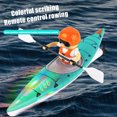 thumbnail image 3 of Trendix Remote Control Boat Toy with LED Paddle, RC Boat, Waterproof 2.4GHz RC Kayak Boat, Orange, 3 of 10