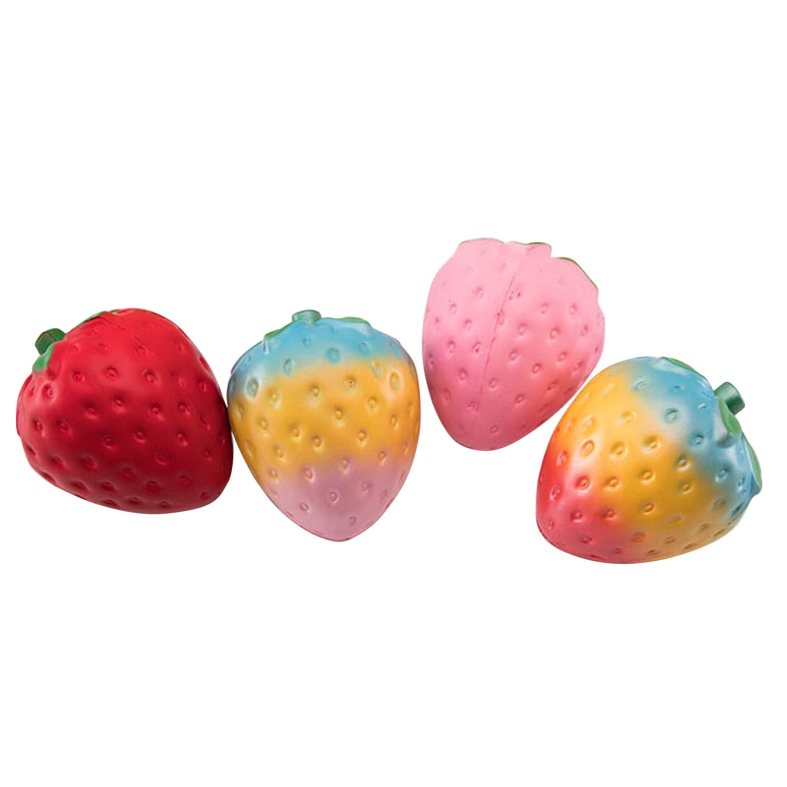 2pcs Big Strawberry Shoulder Bag Fidget Popit Toy Stress Reliever Silicone Toy 