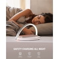 thumbnail image 5 of Lámpara de noche con cargador inalámbrico, lámpara de mesa táctil, luz de noche LED con cargador de inducción certificado, luz de noche táctil con brillo ajustable y 3 niveles de brillo., 5 of 5