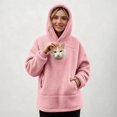thumbnail image 3 of Pet Pouch Hoodie Cat Dog Carrier Hoodies with Pull Side Zip Pockets Hooded Sweatshirts for Puppy Kitten Holder, 3 of 5